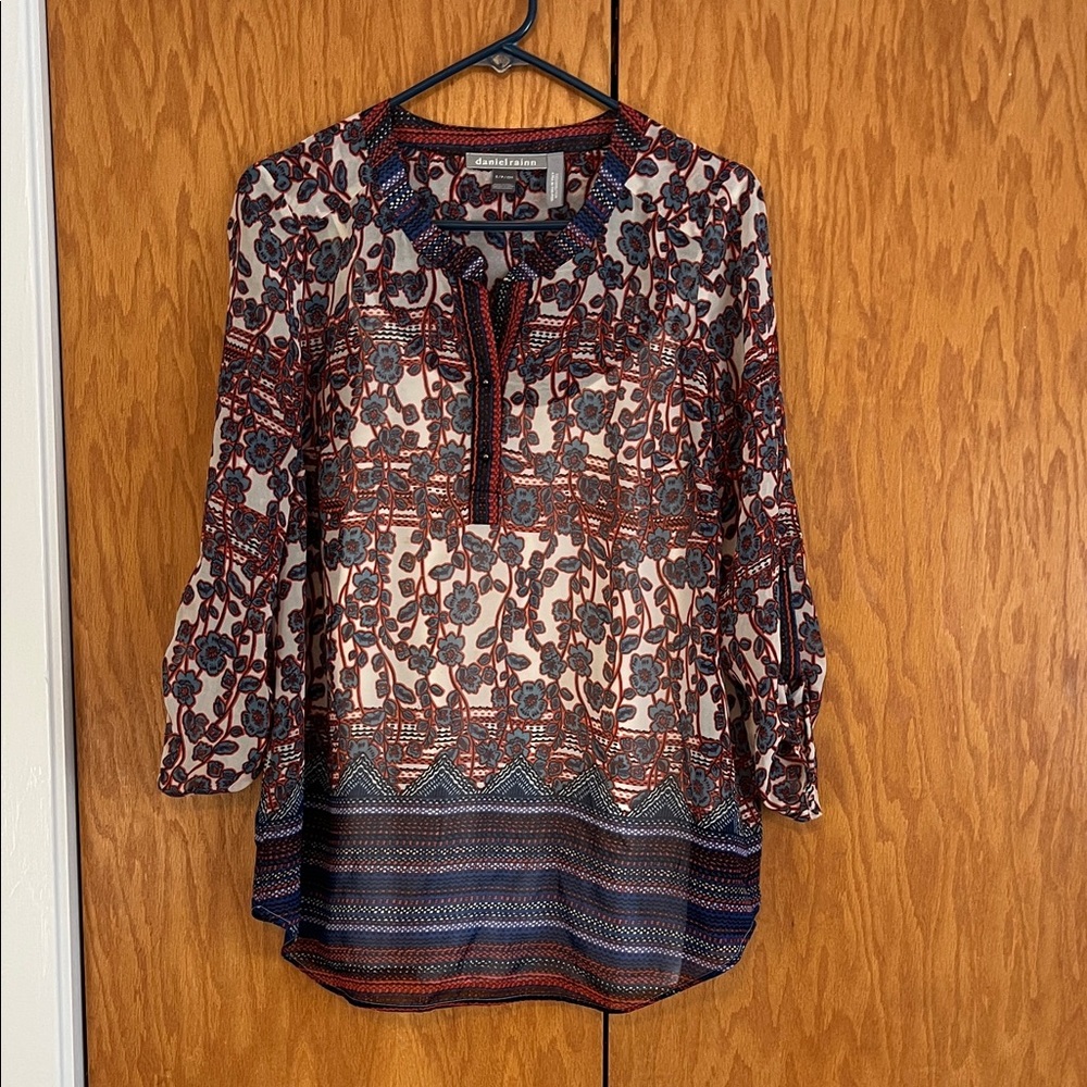 Daniel Rainn Multicolor Floral Maternity Blouse